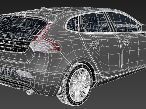 Volvo V40 2013 3D Modell