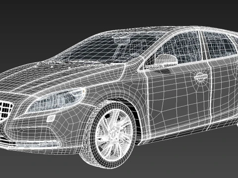 Volvo V40 2013 3D Model