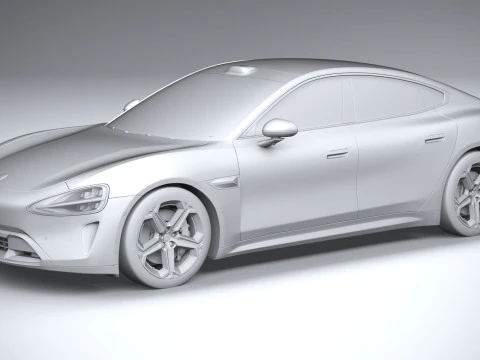 Xiaomi SU7 2025 3D Model