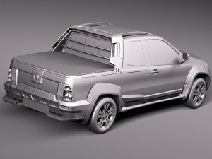 Fiat Strada Adventure 2013 Model 3D