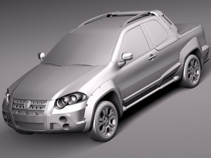 Fiat Strada Adventure 2013 Model 3D