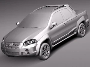 Fiat Strada Adventure 2013 3D Model