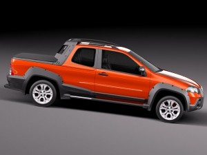 Fiat Strada Adventure 2013 Model 3D