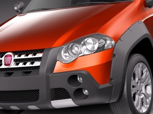 Fiat Strada Adventure 2013 Model 3D