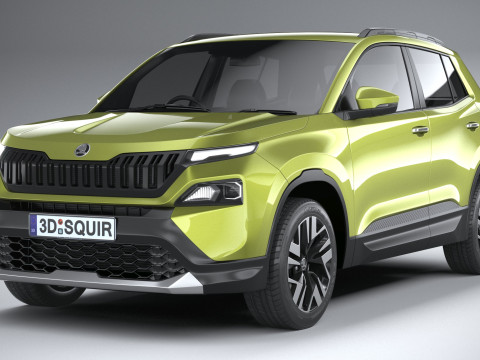 Skoda Kylaq 2025 3D Модель