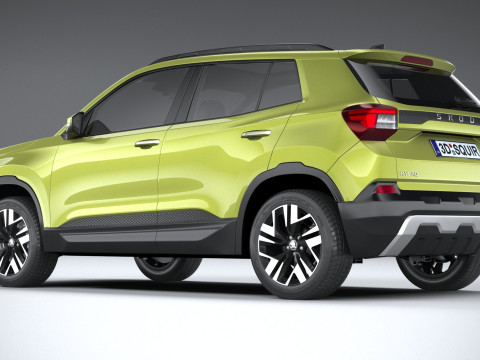 Skoda Kylaq 2025 3D Модель