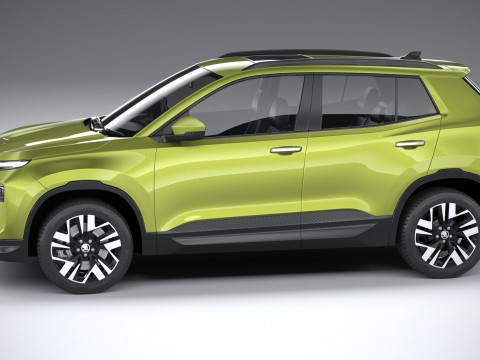 Skoda Kylaq 2025 3D Модель