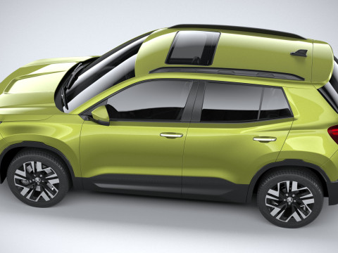 Skoda Kylaq 2025 3D Модель