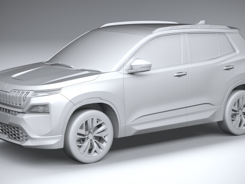 Skoda Kylaq 2025 3D Модель