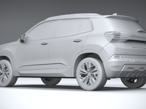 Skoda Kylaq 2025 3D Модель