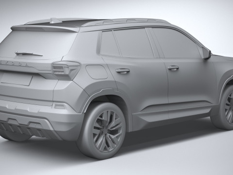 Skoda Kylaq 2025 3D Модель