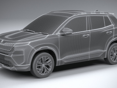 Skoda Kylaq 2025 3D Модель