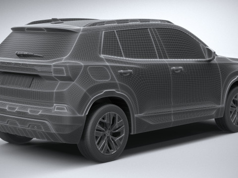 Skoda Kylaq 2025 3D Модель
