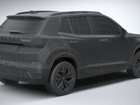 Skoda Kylaq 2025 3D Модель