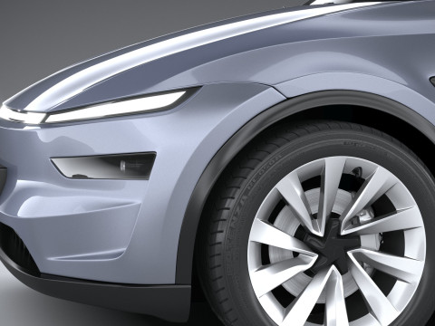 Tesla Model Y 2025 3D Model