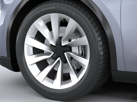 Tesla Model Y 2025 3D Model