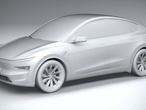 Tesla Model Y 2025 3D Model