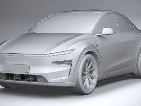 Tesla Modelo Y 2025 Modelo 3D