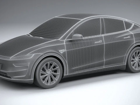 Tesla Modelo Y 2025 Modelo 3D