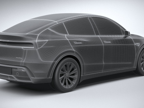 Tesla Model Y 2025 3D Model
