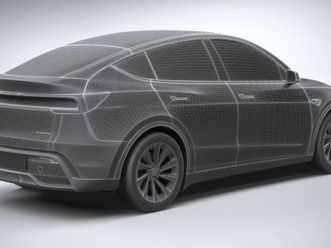 Tesla Modelo Y 2025 Modelo 3D