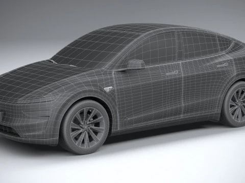 Tesla Modelo Y 2025 Modelo 3D