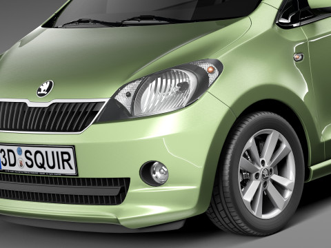 Skoda Citigo 5-door 2013 Modelo 3D