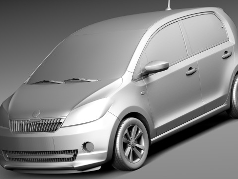 Skoda Citigo 5-door 2013 Modelo 3D