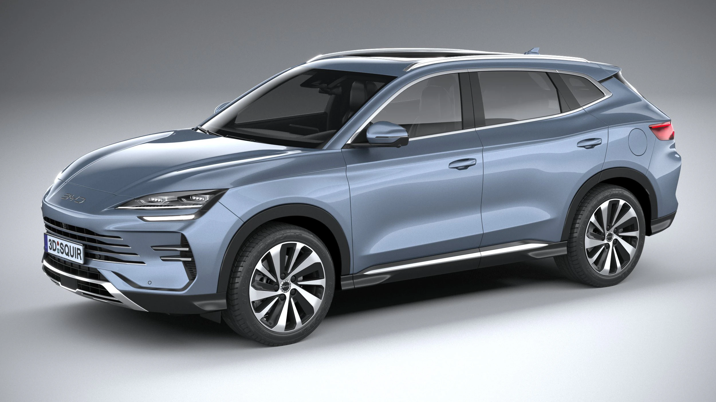 BYD SeaLion 6 SEAL U DM-i 2025 3D Model .c4d .max .obj .3ds .fbx .stl .blend