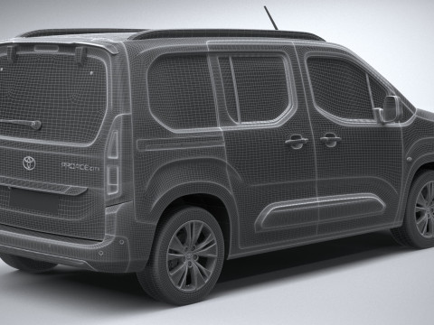 Toyota ProAce City Verso 2025 Modelo 3D