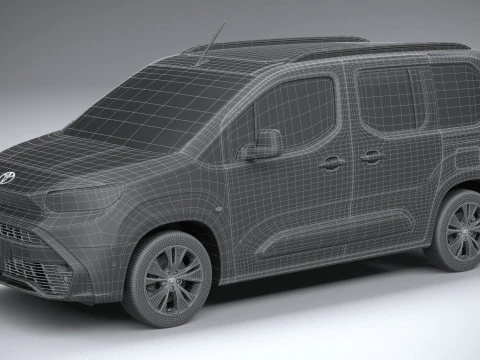 Toyota ProAce City Verso 2025 Modèle 3D