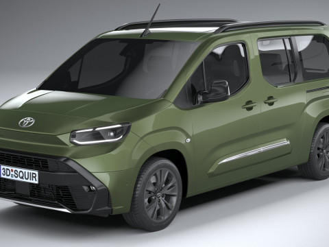 Toyota Proace City Verso Long 2025 Modelo 3D