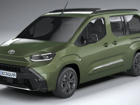 Toyota Proace City Verso Longo 2025 Modelo 3D