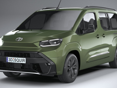 Toyota Proace City Verso Long 2025 Modelo 3D