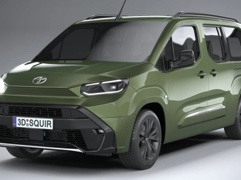 Toyota Proace City Verso Longo 2025 Modelo 3D