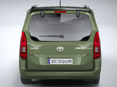 Toyota Proace City Verso Long 2025 Modelo 3D