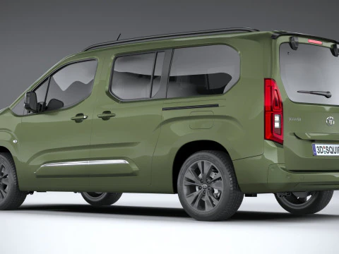 Toyota Proace City Verso Longo 2025 Modelo 3D