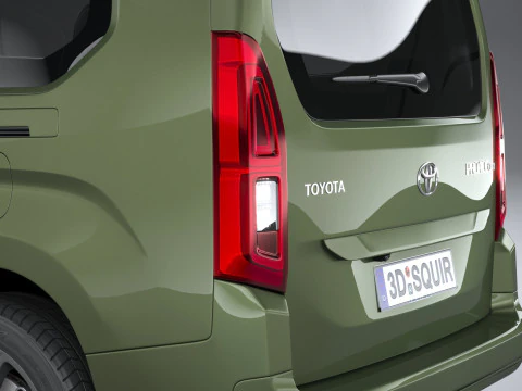 Toyota Proace City Verso Longo 2025 Modelo 3D