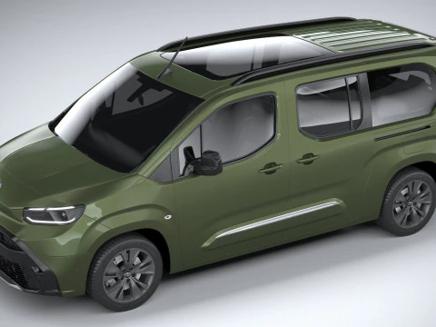 Toyota Proace City Verso Longo 2025 Modelo 3D