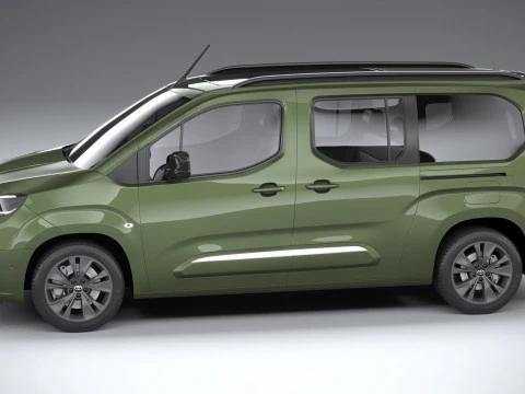 Toyota Proace City Verso Longo 2025 Modelo 3D