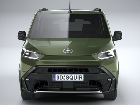 Toyota Proace City Verso Long 2025 Modelo 3D