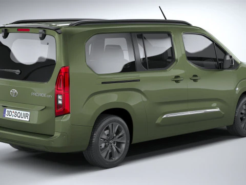 Toyota Proace City Verso Longo 2025 Modelo 3D