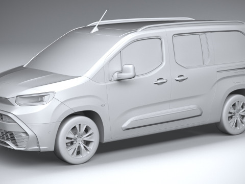 Toyota Proace City Verso Long 2025 Modelo 3D