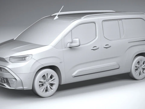 Toyota Proace City Verso Longo 2025 Modelo 3D