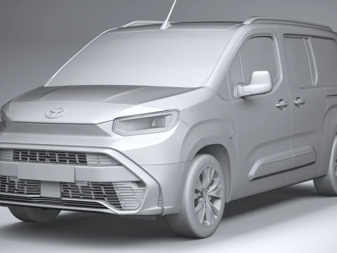 Toyota Proace City Verso Longo 2025 Modelo 3D