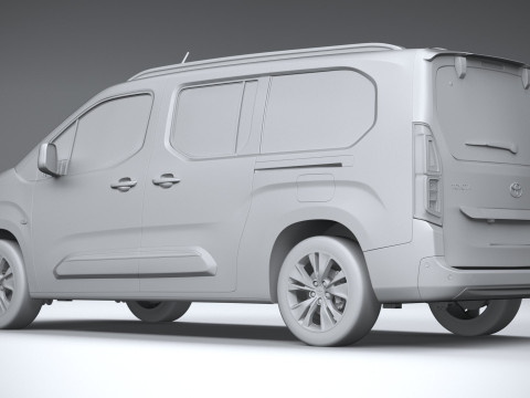 Toyota Proace City Verso Long 2025 Modelo 3D