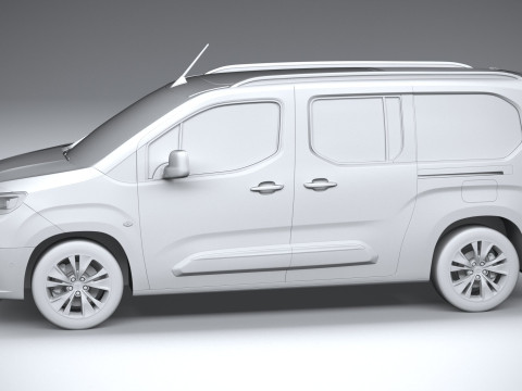 Toyota Proace City Verso Long 2025 Modelo 3D