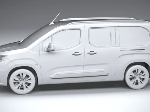 Toyota Proace City Verso Longo 2025 Modelo 3D