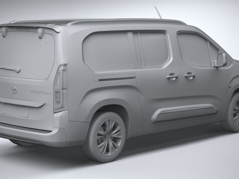 Toyota Proace City Verso Long 2025 Modelo 3D