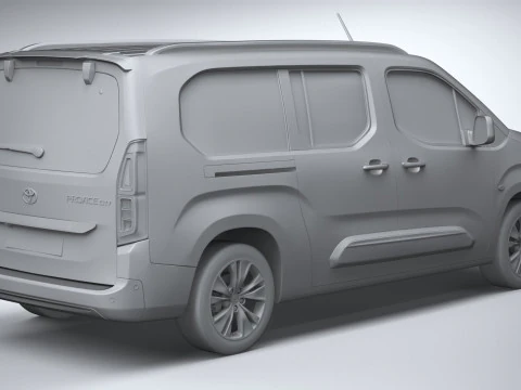 Toyota Proace City Verso Longo 2025 Modelo 3D